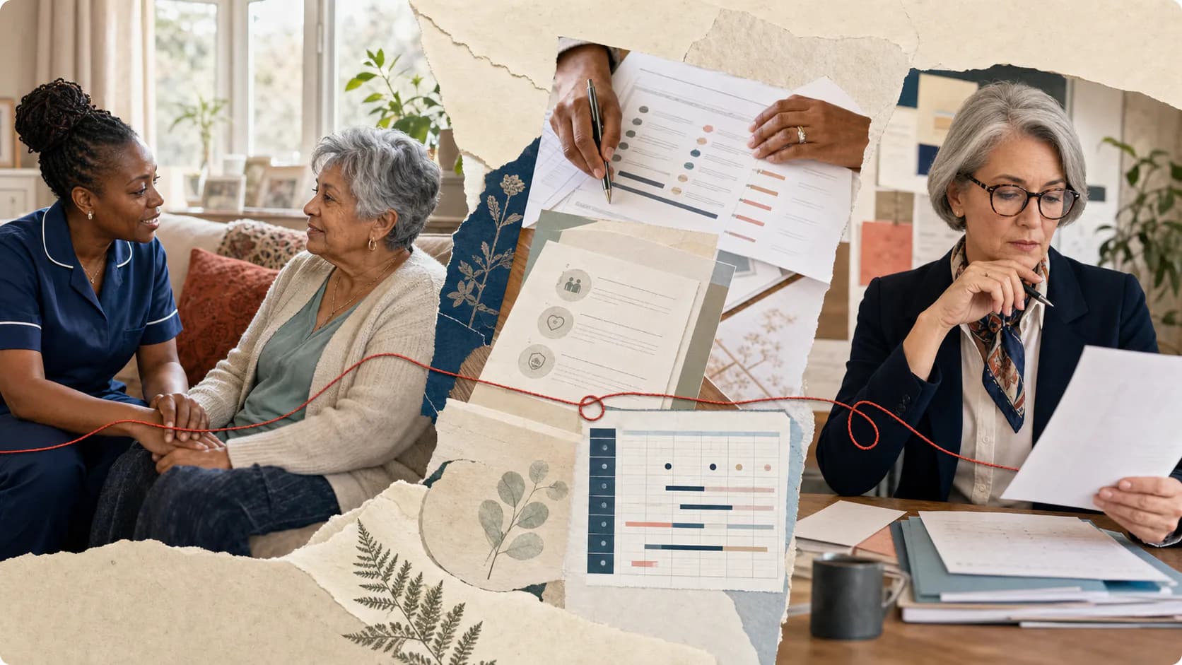 A care professional, operational evidence and a procurement evaluator connected through the tender process